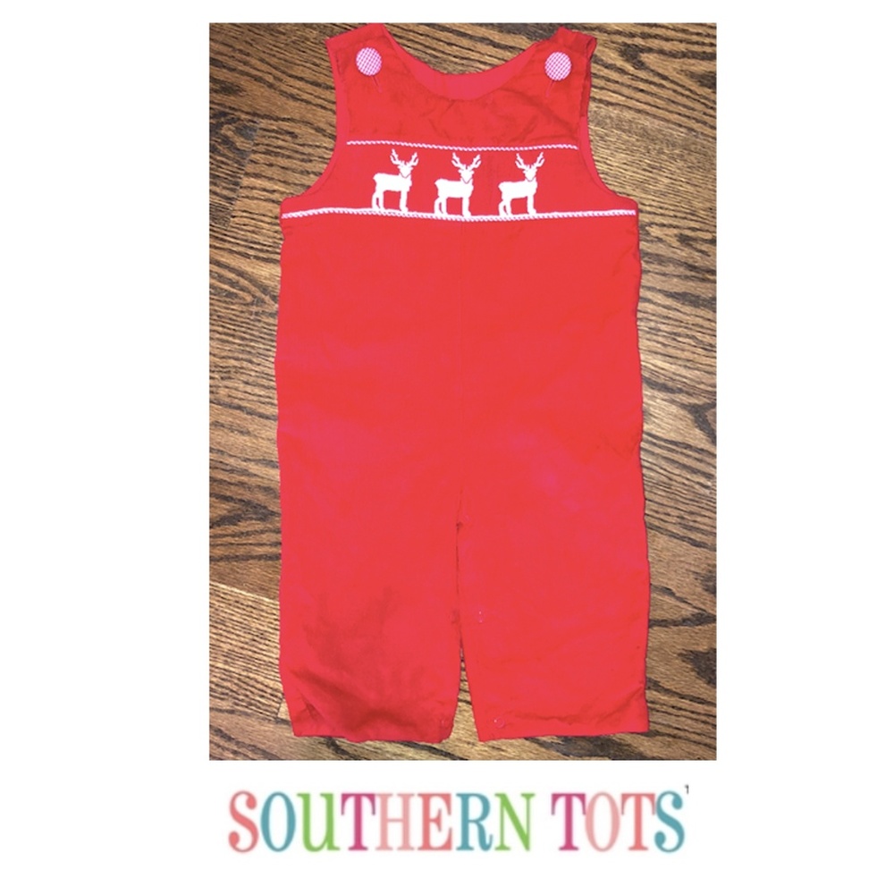 CHRISTMAS! Reindeer Longall - WORN ONCE - 18mo